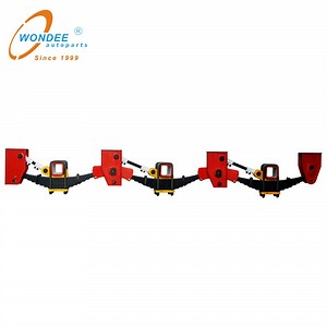 [Hot Item] 3-Axle Mechanical Suspension with Leaf Spring Overlung Axle