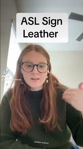Learn How To Sign "Leather" in ASL for Beginners | American Sign Language #shorts