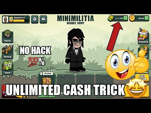How To Get More Cash In Mini Militia 🤑 | How To Get Unlimited Money In Mini Militia | Da2