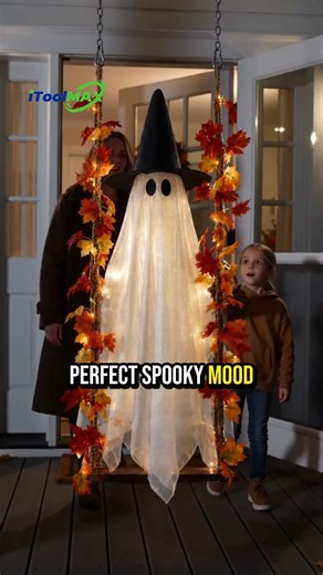 This 6FT Swinging Ghost Will Make Your Halloween Yard the Talk of the Neighborhood 👻🎃