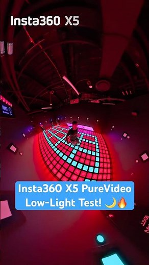 Insta360 X5 PureVideo Mode Low-Light Test! 🌙🔥 #insta360 #shorts