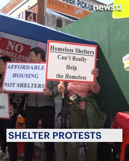 HOMELESS SHELTER PUSHBACK: Angry Sheepshead Bay residents protesting a planned shelter have set up tents in an encampment that has stretched into its second month. https://bit.ly/4lOdtsS | News 12 Brooklyn