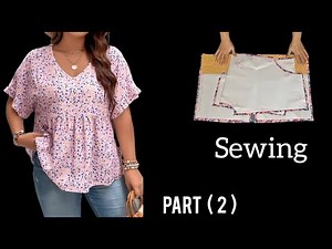 Easy Women's Blouse Sewing Tutorial for Beginners ✂️ | Part 2 ✂️