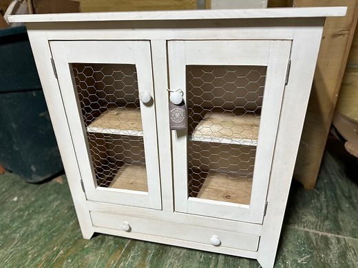 Vintage Farmhouse Pie Safe 36”T Cabinet - Screen or Chicken Coop Wire W/ Single Drawer - Etsy