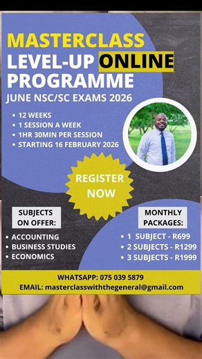 Upgrade your matric with us!