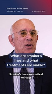 Join the presentation on smoker’s lines on 18 Sep at 14:55 CEST! 🚬 Today, dermatologists have a wide range of treatment options, including hyaluronic acid fillers, fractional lasers, radiofrequency microneedling, and carefully administered botulinum toxin injections. 💡 Discover how these approaches work, their benefits, and emerging techniques in this focused session with Prof. Andreas Katsambas. #EADVCongress #BotulinumToxin | EADV - European Academy of Dermatology and Venereology