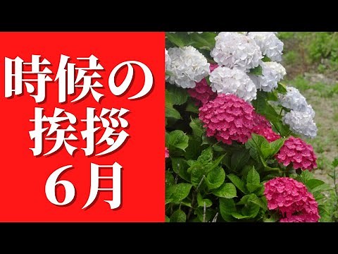 6月に使える時候の挨拶.2