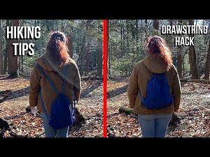How To Make Your Drawstring Bag COMFORTABLE - Hiking Tips