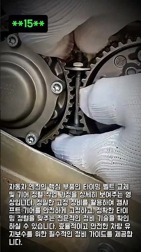 Engine Timing Belt Replacement and Alignment #worker #process #engine #car #repair