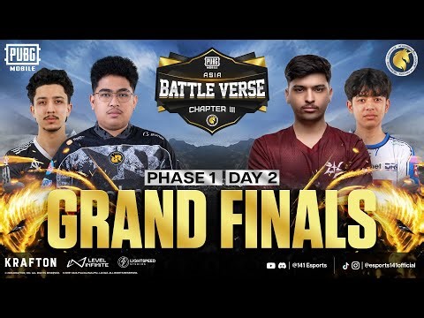 PUBGM BATTLE VERSE ASIA CHAPTER III | PHASE 1 FINALS DAY 2 | FT. #AE #4T #HORAA #APG #DX #BOOM #DRS