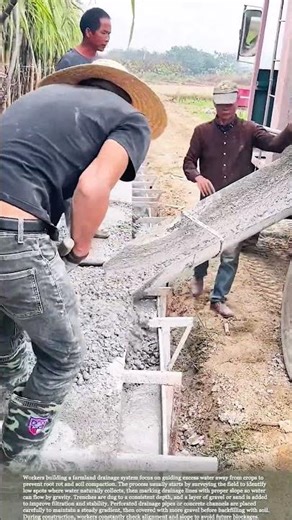 How farmers build drainage systems to save crops from flooding #relaxing #satisfying #agriculture