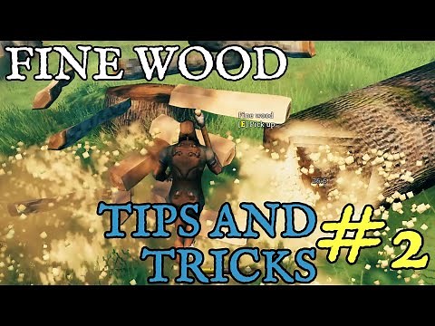 Valheim Tips and Tricks #2 - Obtain Fine Wood from Birch and Oak Trees Without Bronze Tools!