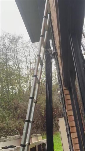 This is what happens when your industrial downpipes are sat on the grid . Build up of debris which is so clogged we had no option but to remove the downpipe | Moonshine Windows and gutter cleaning services