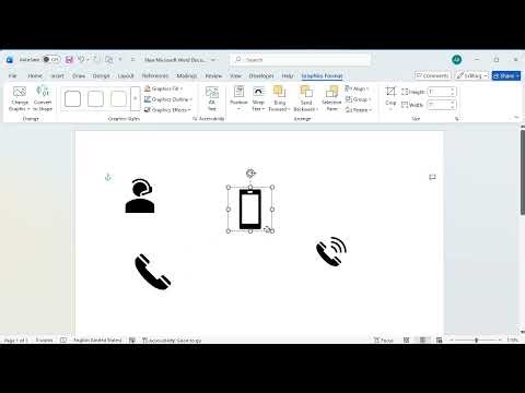 How to insert phone icons in word