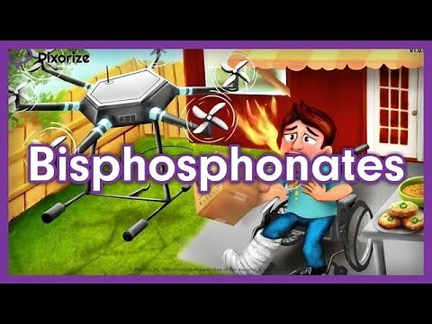 Alendronate, Risedronate Mnemonic for Nursing Pharmacology (NCLEX)