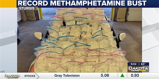 South Dakota Highway Patrol makes massive meth seizure