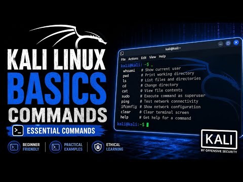 Kali Linux Basics | Kali Linux Basic Commands | Kali Linux