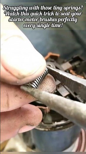 How to Properly Install Starter Motor Brush Springs