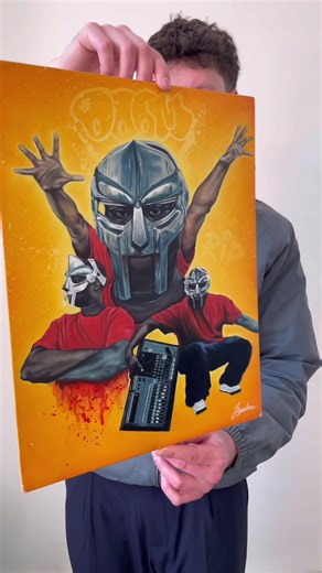Honoring MF DOOM: A Tribute Through Oil Painting