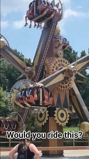 SteamWhirler - Steampunk-Themed Flat Ride at Six Flags America