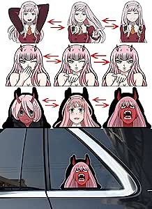 Anime Zero Two Stickers,car Stickers,Refrigerator Stickers,Computer Stickers,Dynamic