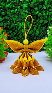 19K views · 404 reactions | Diy Christmas Decoration Angel | Glitter Foam Angel At Home #christmasangel #angel #handmadeangel | Craft & Decorations | Facebook