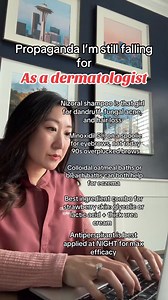 96K views · 434 reactions | Propaganda I fall for as a #dermatologist 林 Nizoral shampoo for dandruff, fungal acne & hair loss⁠ 彩 Minoxidil 5% on a spoolie—eyebrow revival from the 90s⁠  Colloidal oatmeal or bleach baths for eczema relief⁠  Glycolic/lactic acid + thick urea cream = strawberry skin fix⁠  Antiperspirant works best when applied at night | Tea with MD | Facebook