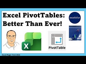 PivotTable New Features (Spill Error & Auto Refresh) and PivotTable Basics Revealed. EMT 1914