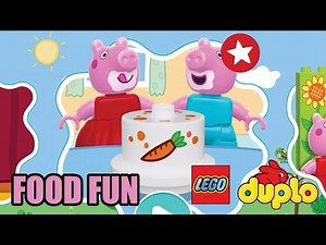 LEGO DUPLO PEPPA PIG ⭐⭐Playful learning with Peppa | New Update Food Fun⭐⭐