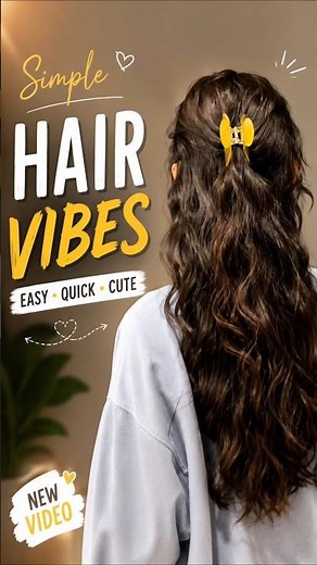 Easy Claw Clip Hairstyle in 30 Seconds! 💛✨