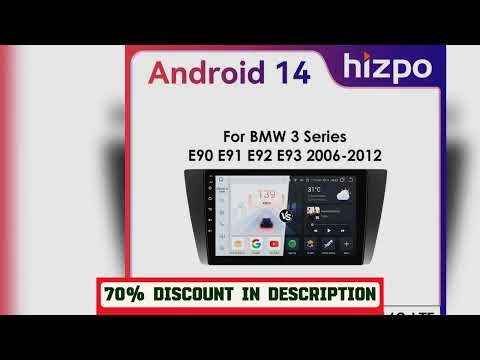 A must-have product #9" Hizpo 2Din Android13 Car Radio for BMW E90 E91 E92 E93 2006 - 2012 GPS Nav