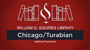 Chicago-Turabian Formatting Footnotes