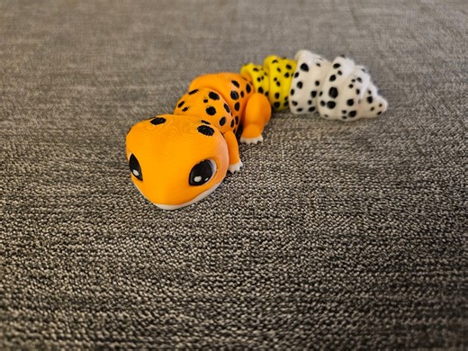 Spotted Gecko | 3D Printed Articulating Flexi Fidget - Etsy