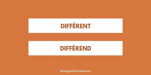 « Différent » ou « différend » ? - orthographe | La langue française
