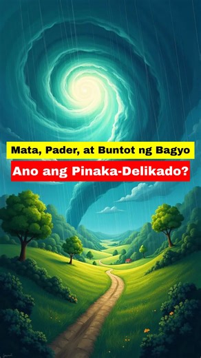 Tahimik sa gitna ng bagyo… pero bakit? 🌪️ Alamin kung ano ang nangyayari sa mata, pader, at buntot ng bagyo, at kung bakit delikado pa rin kahit “tahimik” na. Kung gusto mo ng mga kwento, what if scenarios, at impormasyong may matutunan, follow mo ako para sa mga kaalamang kapupulutan ng aral! 💡✨ #typhoon #Bagyo #ScienceFacts #EducationalVideo #Kaalaman #Weather #PAGASA #typhoon #NatureFacts #StormWarning #LearnOnTikTok #DidYouKnow #fyp #reelsviralシ #igreelsviral | Ang Anino