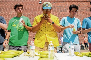 Banana-eating contest highlights Latrobe’s banana split celebration