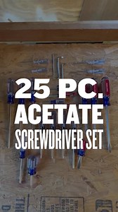 6.5K views · 143 reactions | Tackle home projects using our 25 pc. Acetate Screwdriver Set. Crafted from heat-treated alloy steel, these screwdrivers come in various sizes to meet your needs. Shop your set now: https://bit.ly/3Ybmwrq. | Craftsman | Facebook