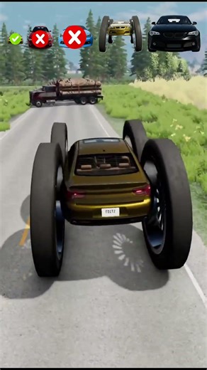 Jumping over 10 Giant Logging Trucks... 🛑🚛 #shorts