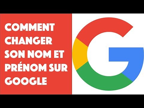 How to change your first and last name on Google?