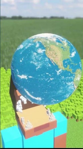 Earth vs Angry Steve! #teardown #minecraft