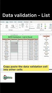 Excel Data Validation List | Create Dropdown in 60 Seconds ⏱️🔥 #Excel #ExcelTips #datavalidation