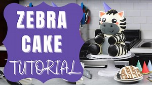 28K views · 1.2K reactions | This adorable zebra cake is made with zebra cake layers, and is decorated with buttercream and rice krispies to look just like a baby zebra. Get the recipe here: https://chelsweets.com/zebra-cake/ | Chelsweets | Facebook