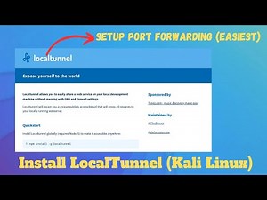 How to expose Local Services to Internet with LOCALTUNNEL on Kali Linux