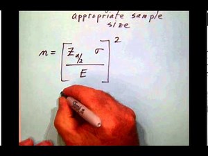 E 005 Choosing an appropriate sample size