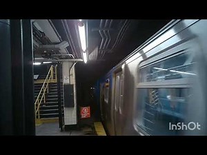 R160, R160 Siemens and R160 Half Cuomo Ad Wrapped E trains Depart Lwr E Side-2 Av