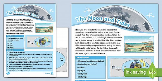 KS2 The Moon and Tides Craft Activity