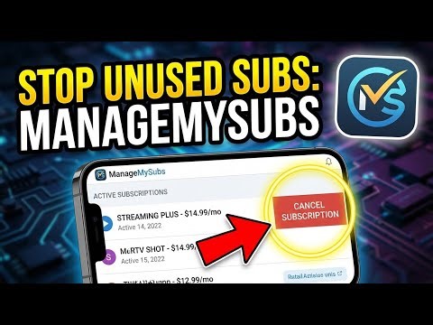 How to Reduce Unused Subscriptions with ManageMySubs - Quick Tutorial