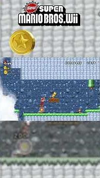 World 7-5 ALL STAR COINS 🪙🪙🪙 New Super Mario Bros Wii #shorts
