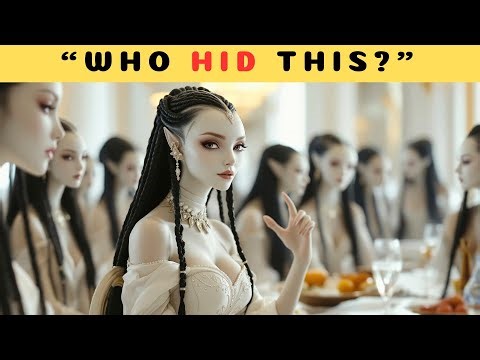 Alien Girls Surrounded a Man. The Man Sat Down Next to Them Without Being Able to Do Anything.