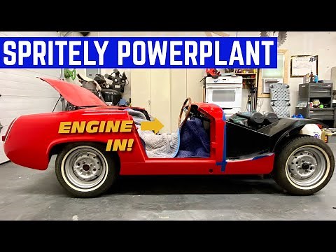 STICKING The ENGINE In An Austin Healey Sprite In MINUTES